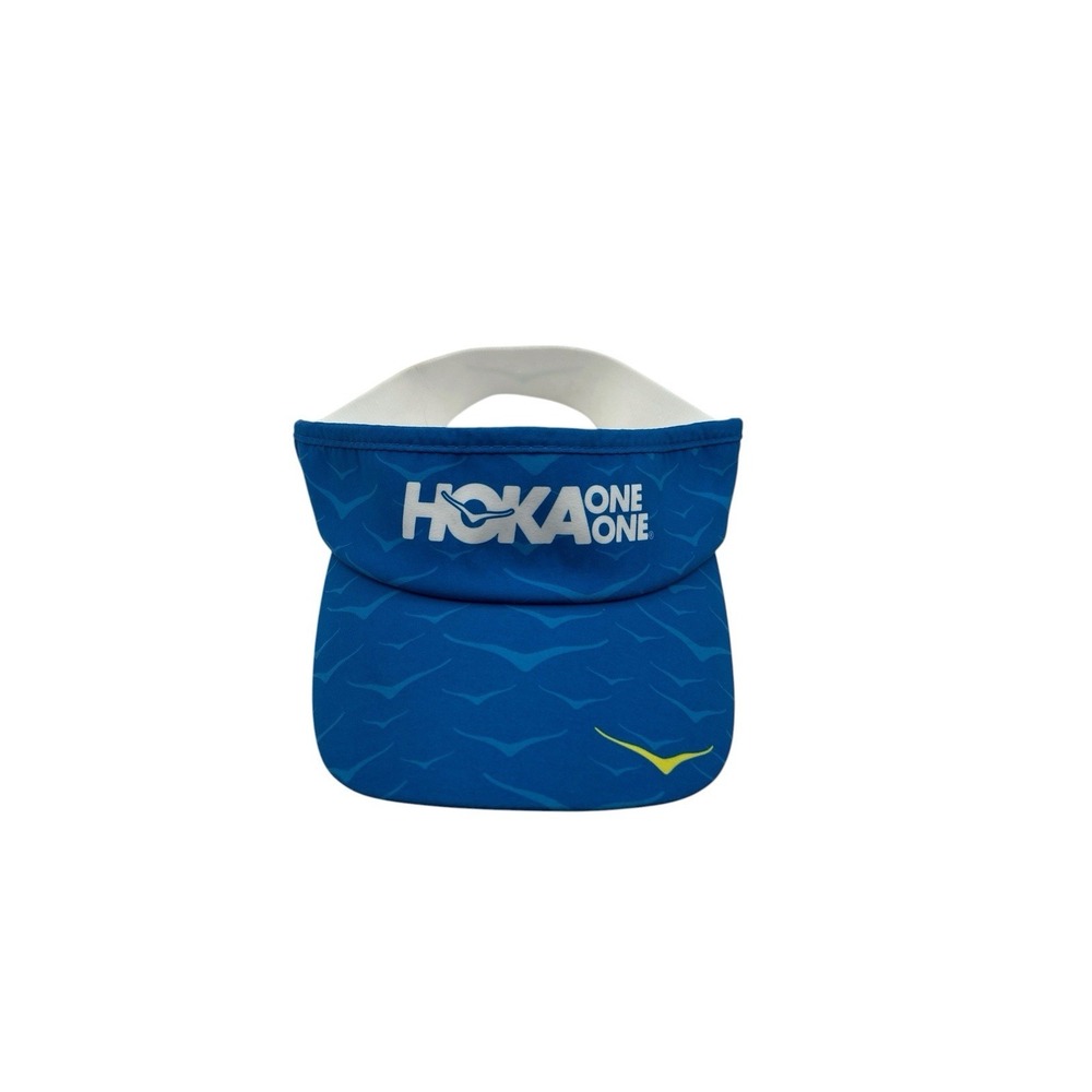 Hoka‎ One One Visor Hat Adult Blue Performance Running Athletic